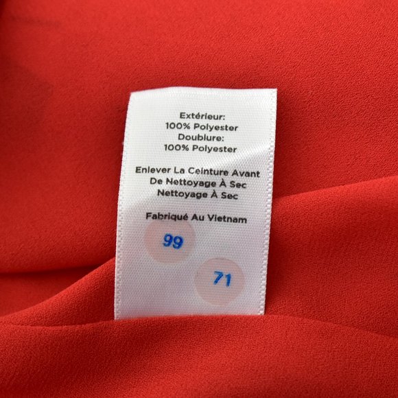 Talbots Fit and Flare Midi Dress Size 4 Red Cap Sleeve Vacation Beach Resort - Picture 12 of 13